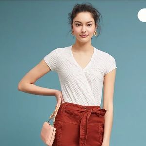 Maeve Anthropologie Rainbow Leila Wrap Top Size M